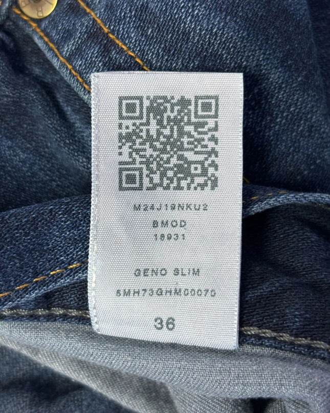 True Religion Blue Geno Relaxed Slim Jeans