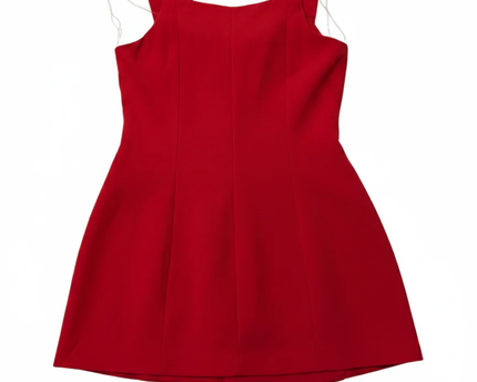 Boohoo Red Off-The-Shoulder Button Detail Blazer Mini Dress