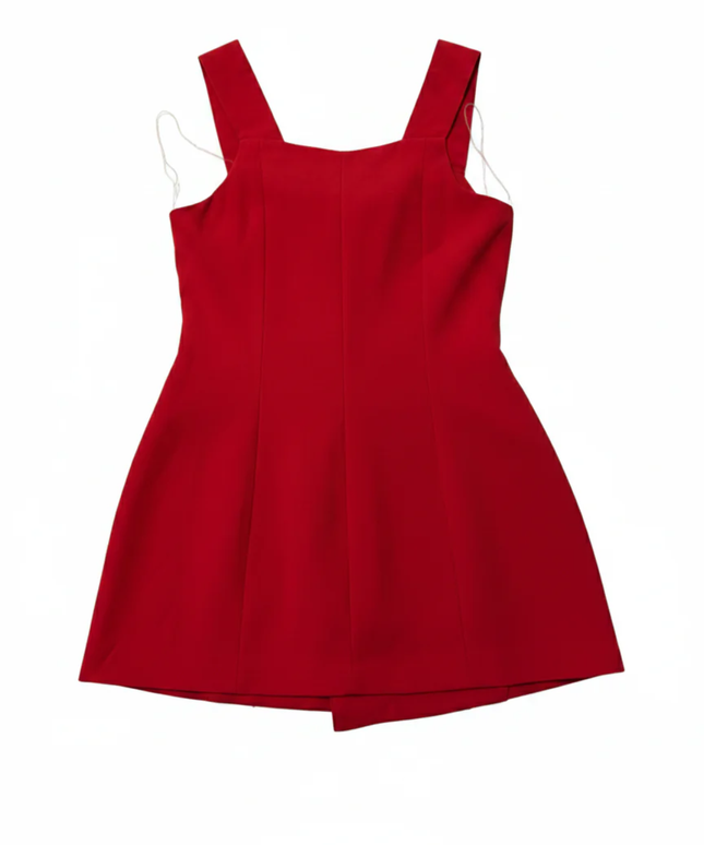 Boohoo Red Off-The-Shoulder Button Detail Blazer Mini Dress
