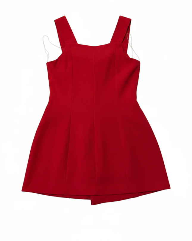 Boohoo Red Off-The-Shoulder Button Detail Blazer Mini Dress