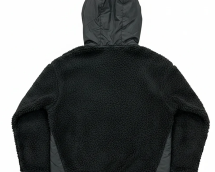 Nike Black Sherpa Fleece Hooded Full-Zip Jacket