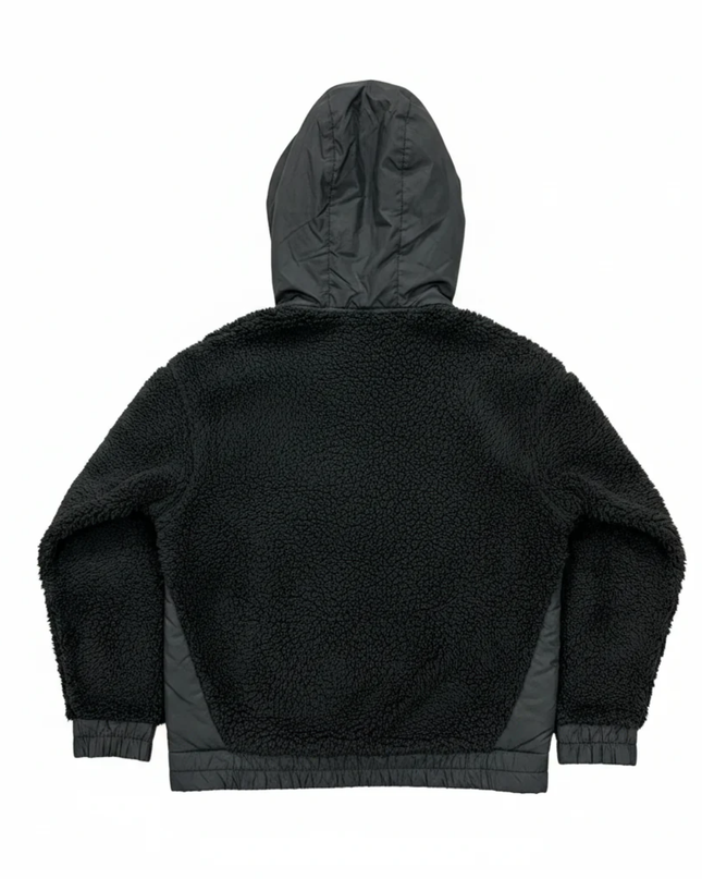 Nike Black Sherpa Fleece Hooded Full-Zip Jacket