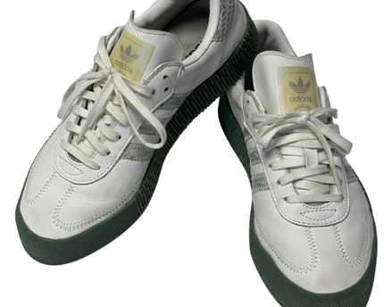 Adidas White SAMBAROSE Iridescent Platform Sneakers