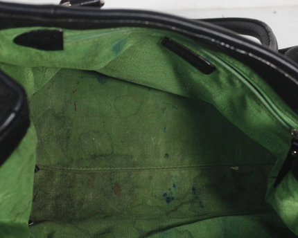 Kate Spade Black Pebbled Leather Drawstring Tote Bag