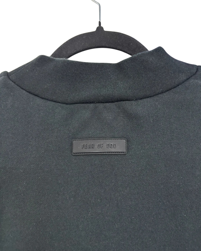 Fear of God Essentials Black Oversized Crewneck Sweatshirt