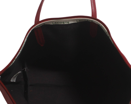 Lacoste Red L.12.12 Concept Zip Tote Bag