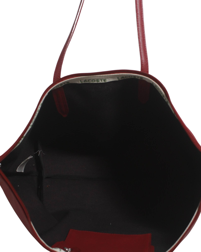 Lacoste Red L.12.12 Concept Zip Tote Bag