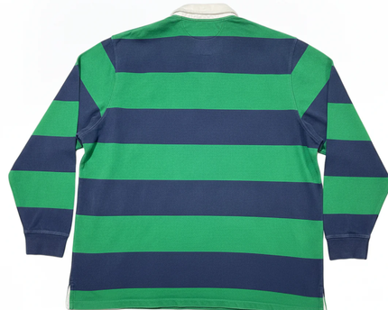 Polo Ralph Lauren Green/Navy Blue Long-Sleeve Rugby Polo Shirt