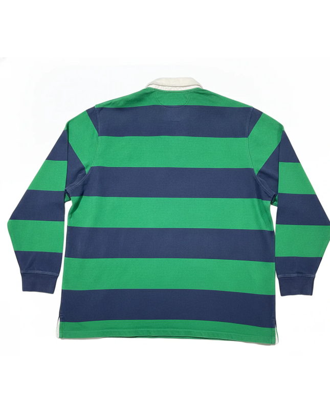 Polo Ralph Lauren Green/Navy Blue Long-Sleeve Rugby Polo Shirt