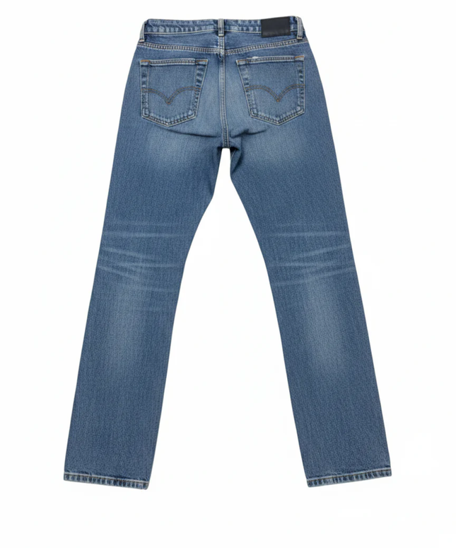 Zara Blue High-Waisted Straight Leg Jeans