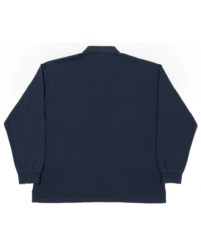 Lacoste Navy Blue Long Sleeve Piqué Polo Shirt