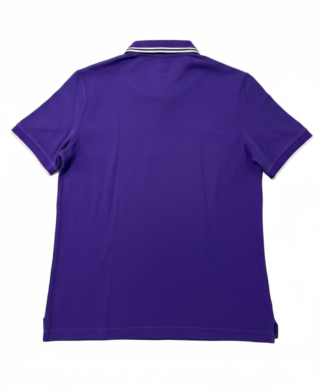 Hugo Boss Purple Long Staple Cotton Polo Shirt