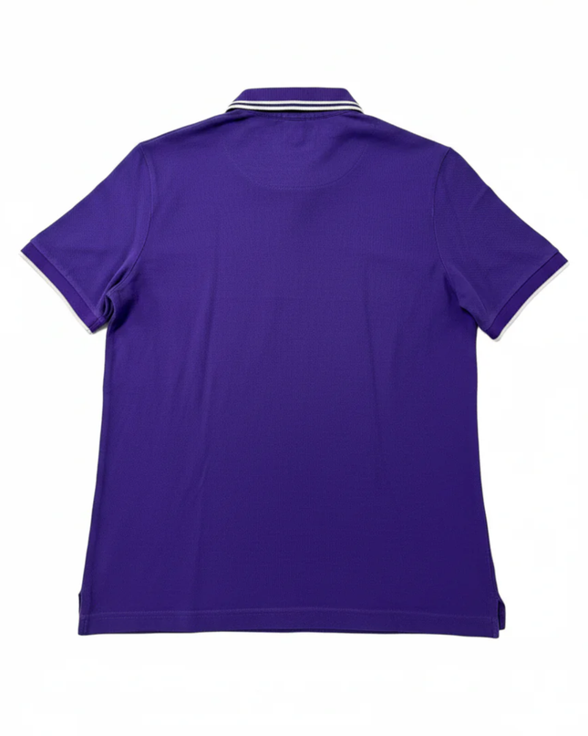 Hugo Boss Purple Long Staple Cotton Polo Shirt