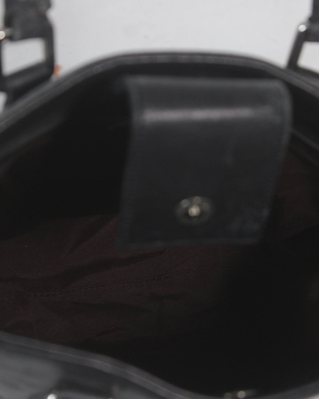 Coach Black Leather Tote Bag