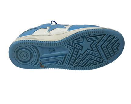 BAPE Blue Patent Leather Bape Sta Low-Top Sneakers