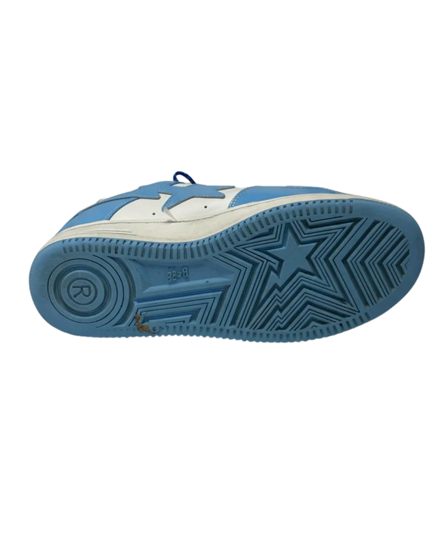 BAPE Blue Patent Leather Bape Sta Low-Top Sneakers