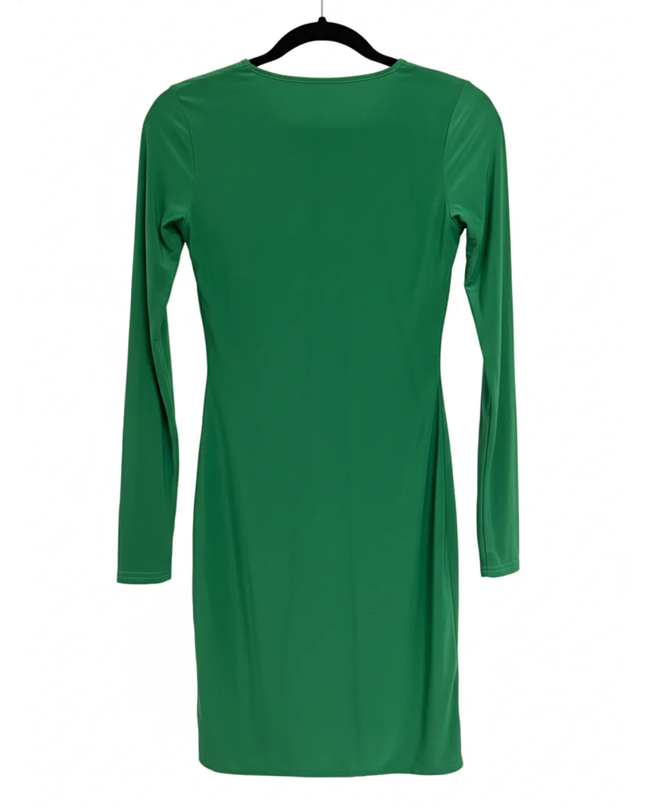 MISSYEMPIRE Green Cut-Out Detail Long Sleeve Mini Dress