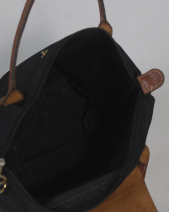 Longchamp Black Le Pliage Tote Bag