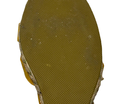 ABI Yellow Suede Espadrille Wedge Sandals