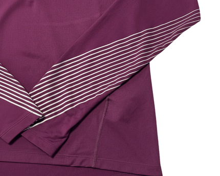 Nike Purple Half-Zip Dri-FIT Running Sports Upper