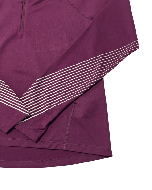 Nike Purple Half-Zip Dri-FIT Running Sports Upper