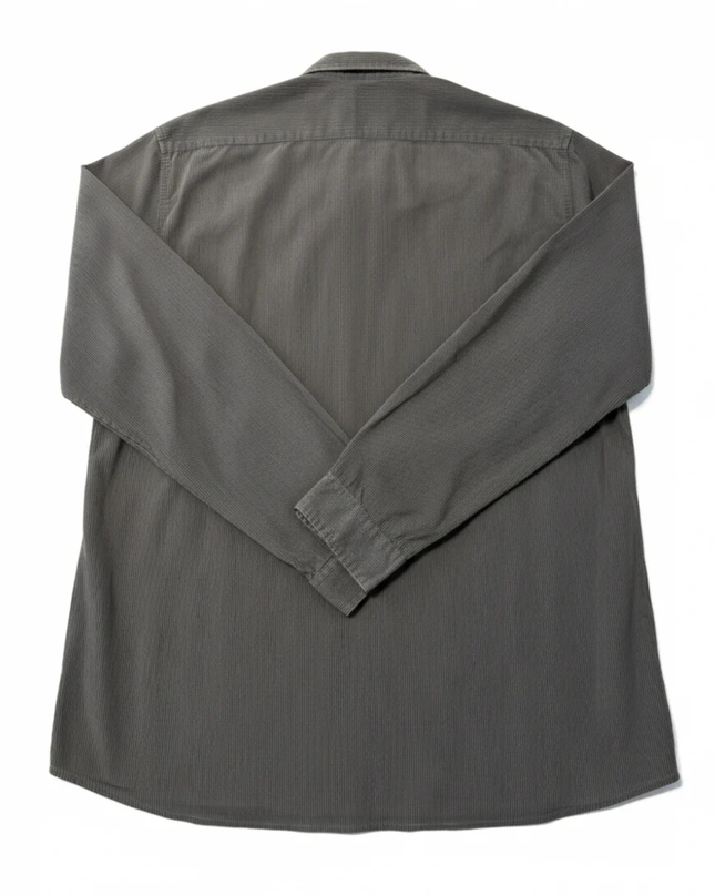 BOSS Regular Fit Grey Micro-Stripe Long Sleeve Shirt