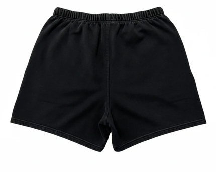 SUMWON Black Acid Wash Sweat Shorts