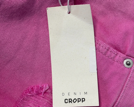 Cropp Vibrant Pink Distressed Denim Shorts W/Tags
