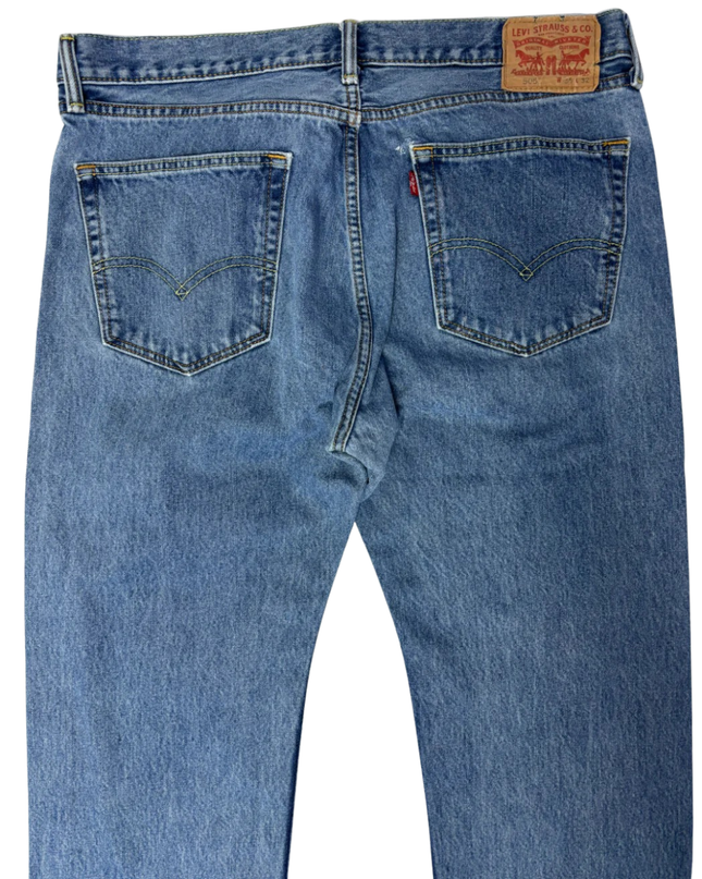 Levi's Blue 505 Regular Fit Straight Leg Jeans