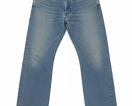 Levi's Blue 501 Original Straight Fit Distressed Jeans