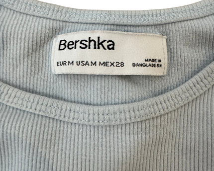 Bershka Light Blue Crop Top - XS