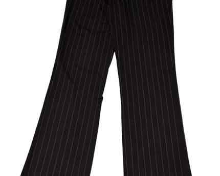 H&M Black Pinstripe Tailored Dress Pants