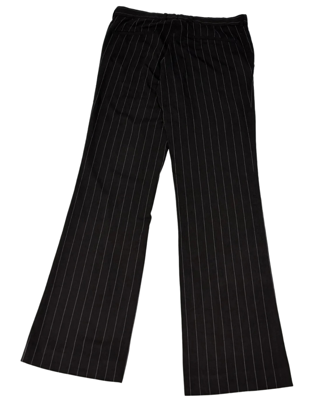 H&M Black Pinstripe Tailored Dress Pants
