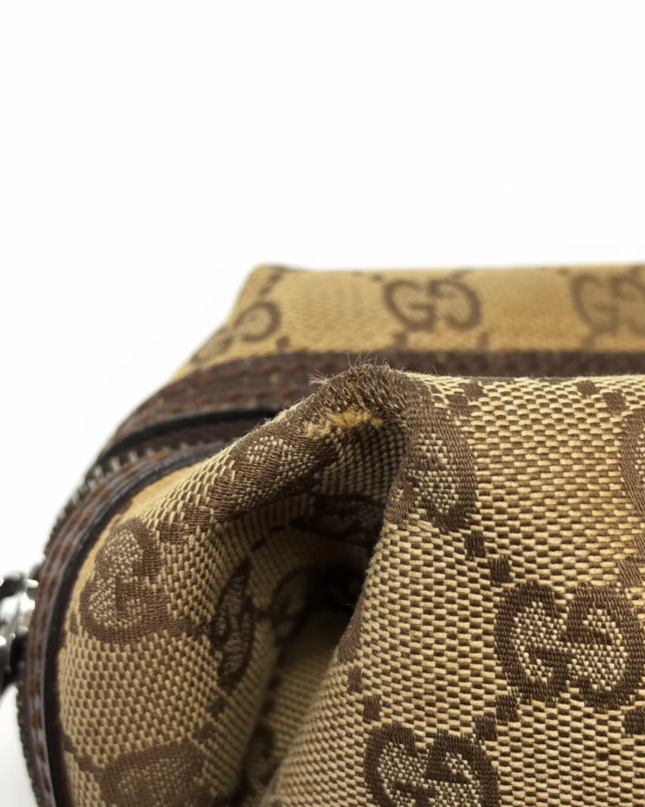 Gucci Brown GG Canvas Satchel Bag