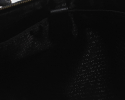 Kate Spade Black and White Striped Satchel Bag