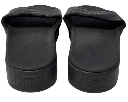 Puma Black Platform Slides Sandals
