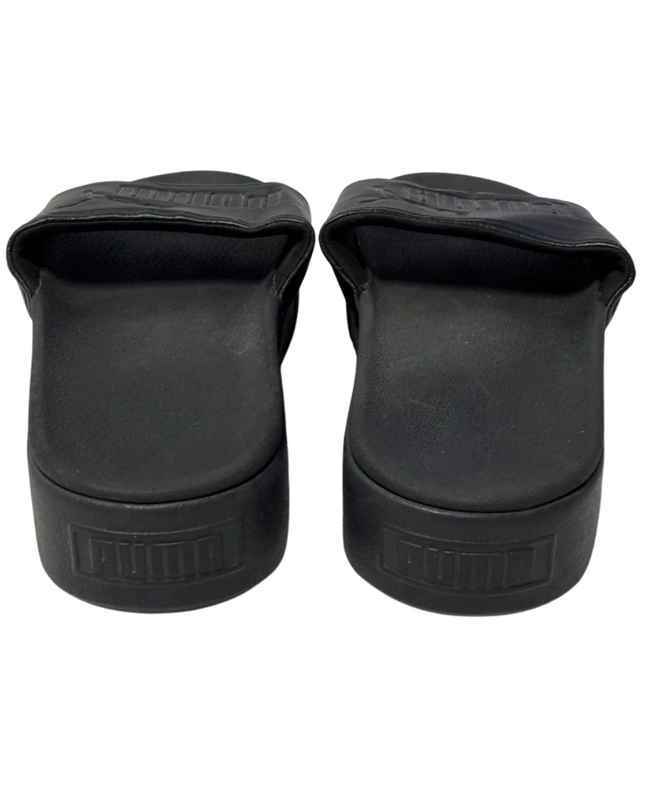 Puma Black Platform Slides Sandals