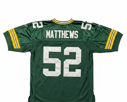 Reebok Green Green Bay Packers Clay Matthews #52 NFL Jersey