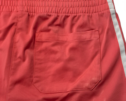Adidas Pink 3-Stripe Athletic Shorts