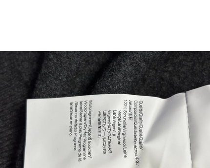 Hugo Boss Grey Extrafine Lambswool V-Neck Sweater