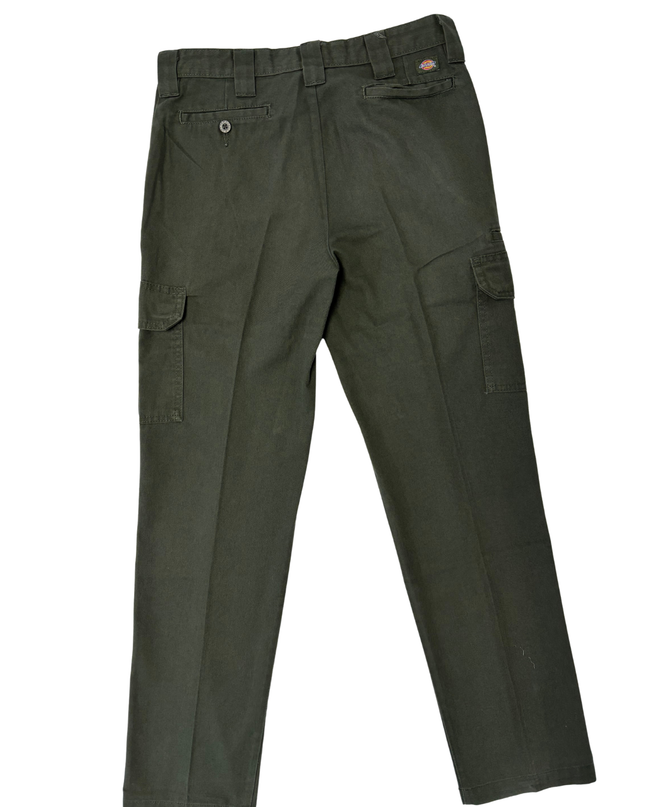 Dickies FLEX Olive Green Cargo Work Pants - M | Waist: 32"