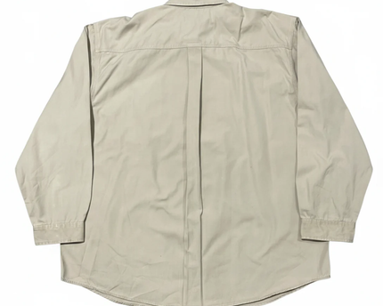 Carhartt Beige Rugged Long Sleeve Work Shirt