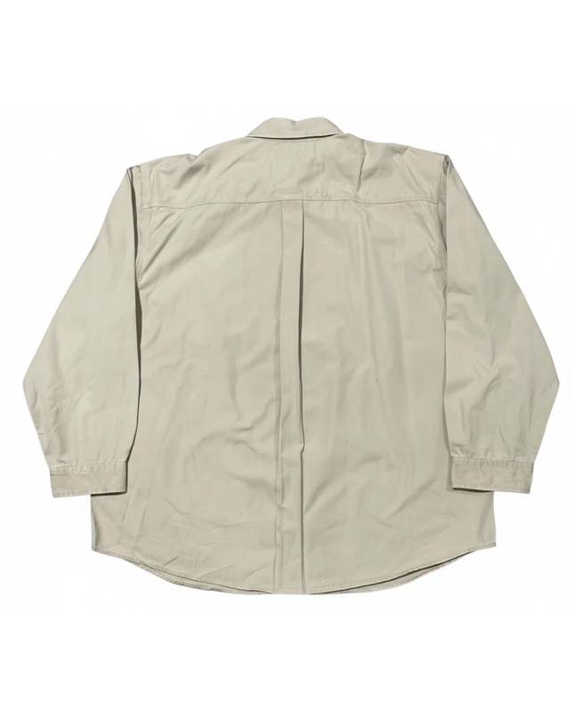 Carhartt Beige Rugged Long Sleeve Work Shirt