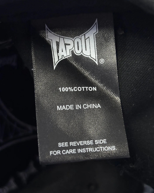Tapout Black Graphic Test Your Limits Baseball Cap