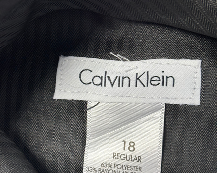 Calvin Klein Classic Black Straight-Leg Trousers