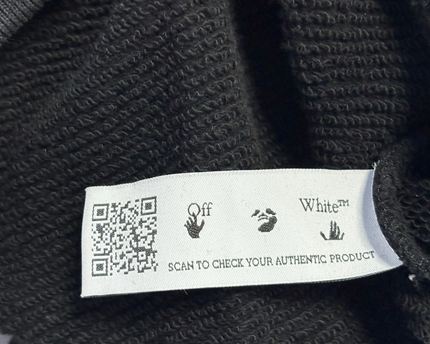 Off-White Black Exactly the Opposite Graphic Hoodie