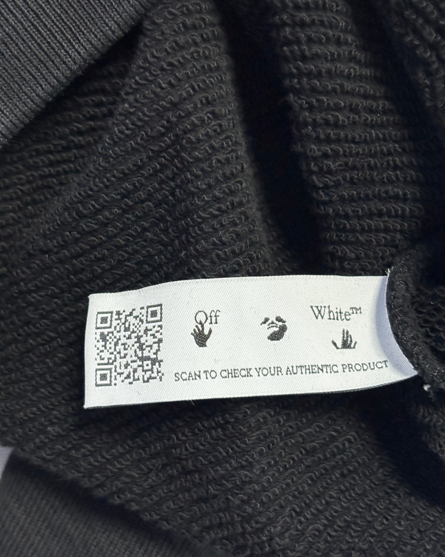 Off-White Black Exactly the Opposite Graphic Hoodie