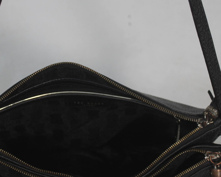 Ted Baker Black Pebbled Leather Crossbody Bag