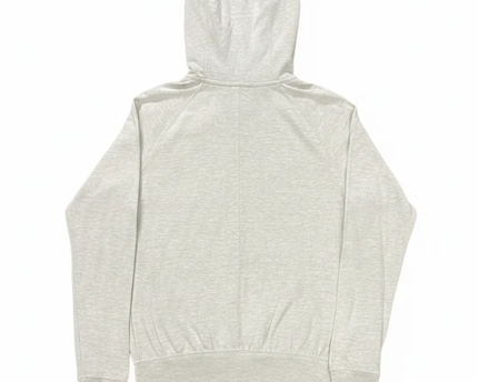 Nike Beige Full-Zip Logo Hoodie