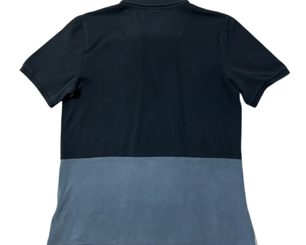 Nike Color-Block Blue Short Sleeve Cotton Polo Shirt